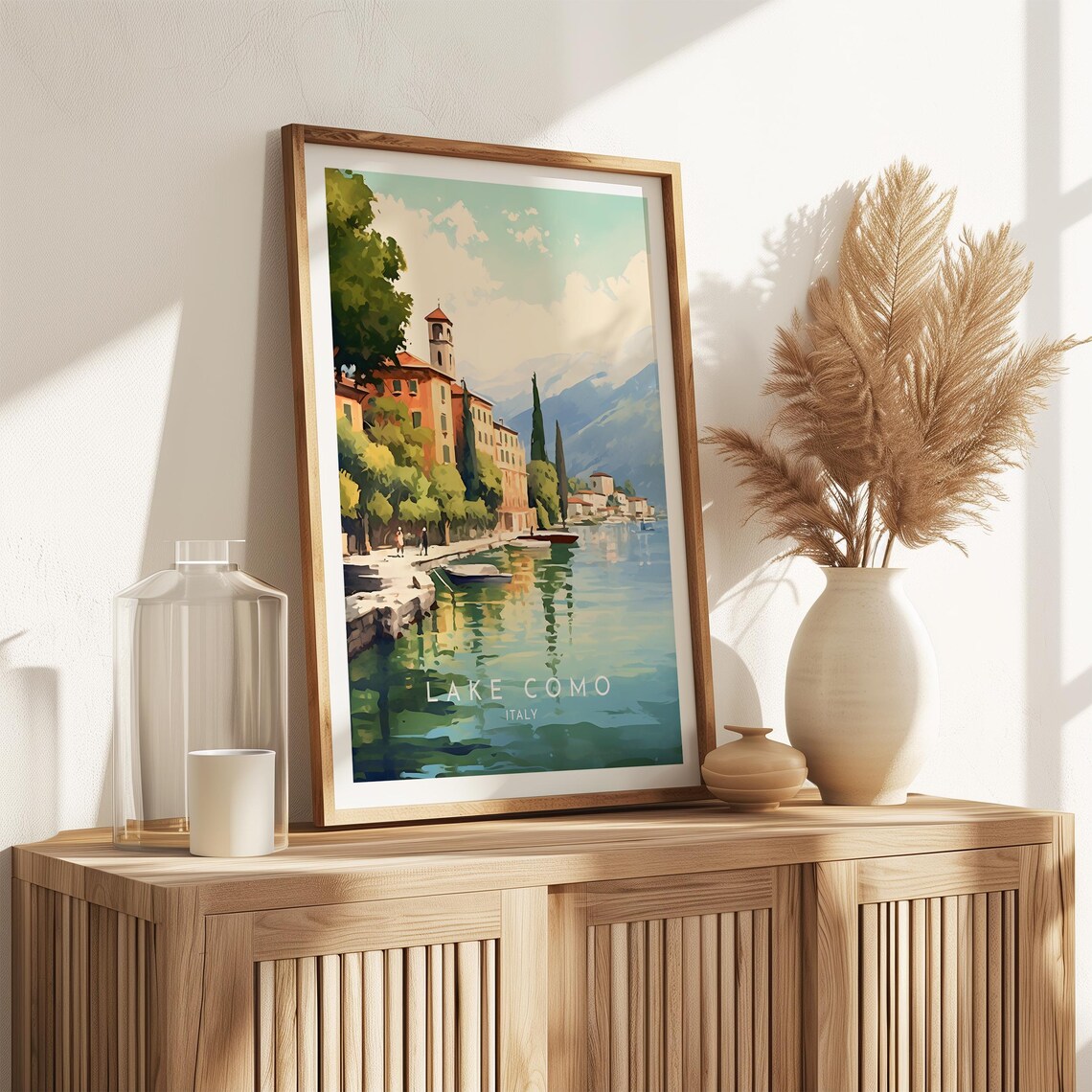 Lake Como Travel Poster, Italy Home Decor Print - Image 2