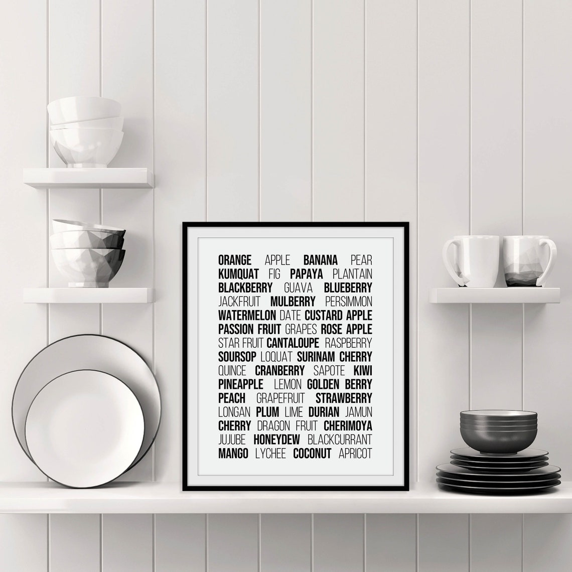 Fruit Art, Kitchen Wall Art Poster - Image 3