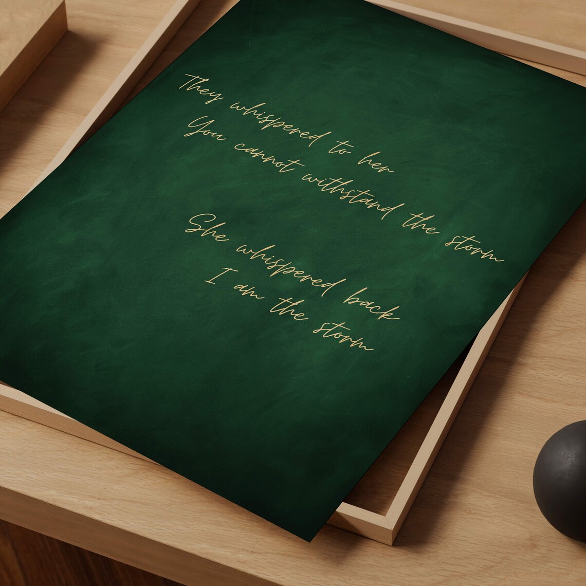 I Am The Storm Quote Poster, Trendy Office Decor - Image 4