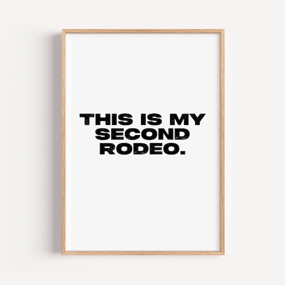 Funny Cowboy Quote Print, Western Humor Typography
