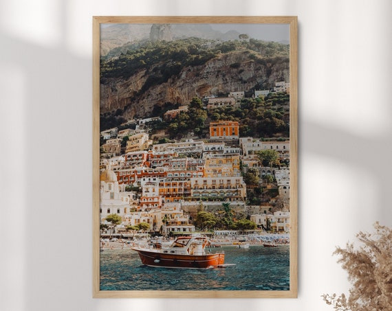Amalfi Coast Positano Italy Travel Poster