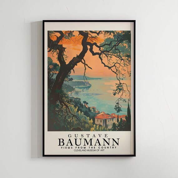 Gustave Baumann Art Poster Wall Home Decor Living Room Nature Woodblock Print Illustration