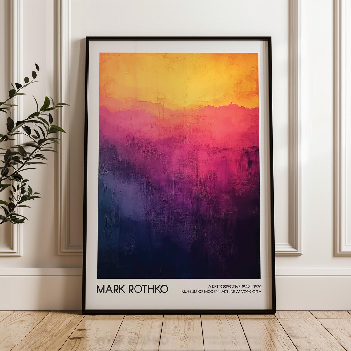 Mark Rothko Modern Exhibition Abstract Art Poster