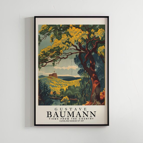 Gustave Baumann Art Poster Wall Home Decor Living Room Nature Woodblock Print Illustration