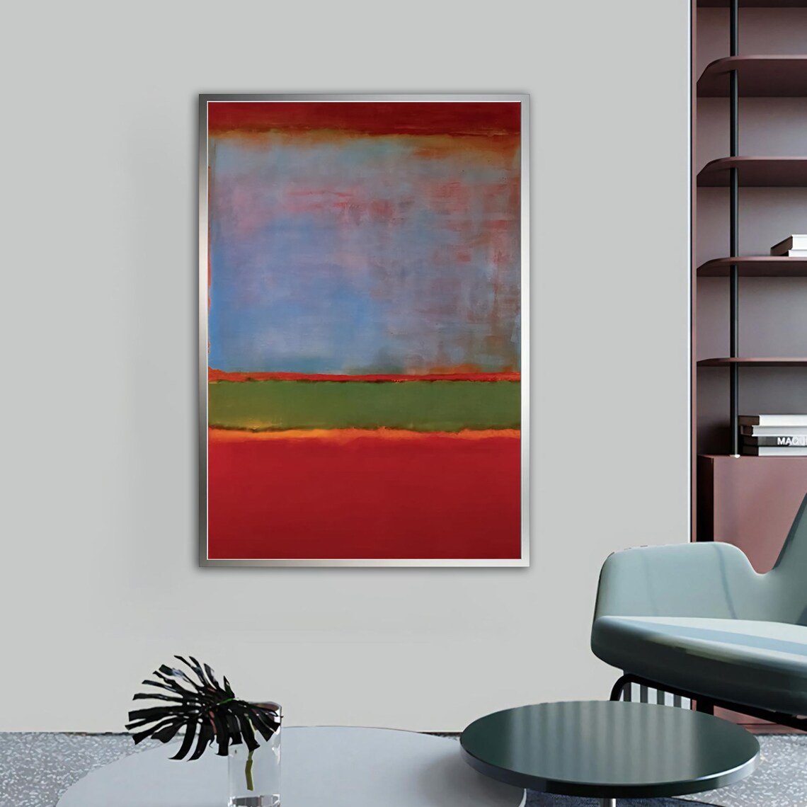 Mark Rothko-Inspired Mixed Color Wall Art Poster - Image 4