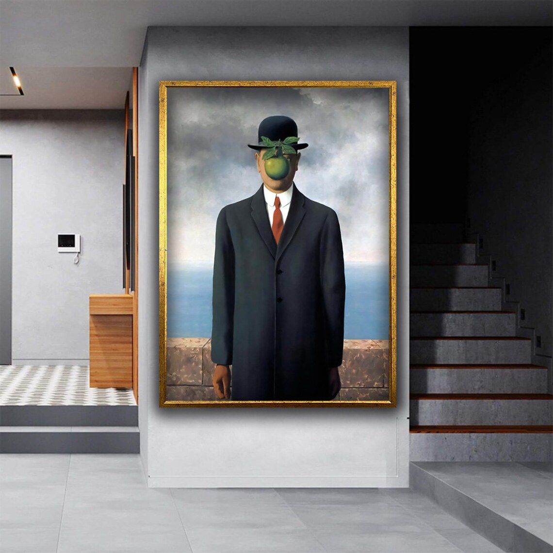 René Magritte Son Of Man Surrealist Art Print - Image 3