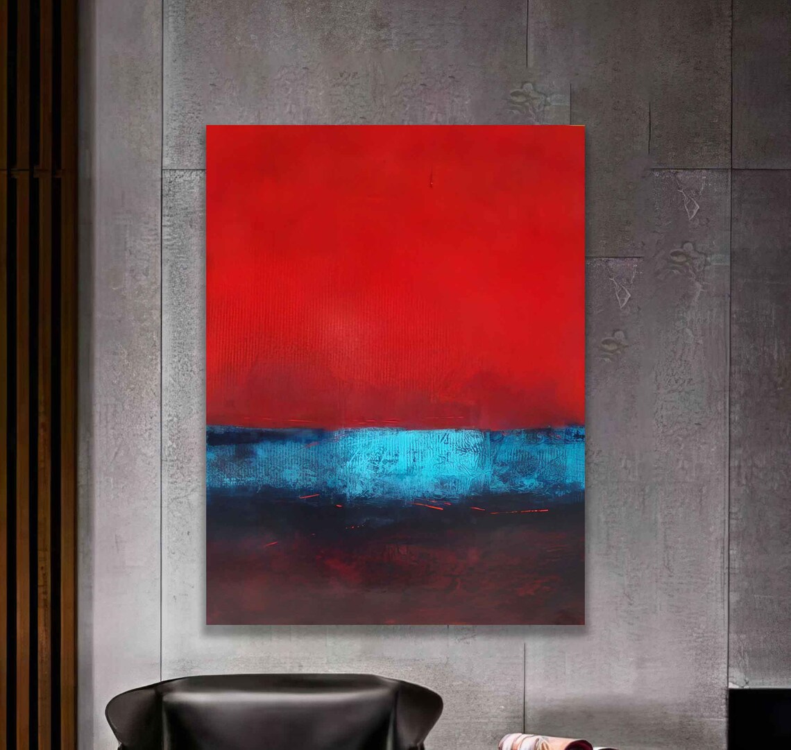 Rothko-Inspired Red And Other Colors Art Print - Image 2