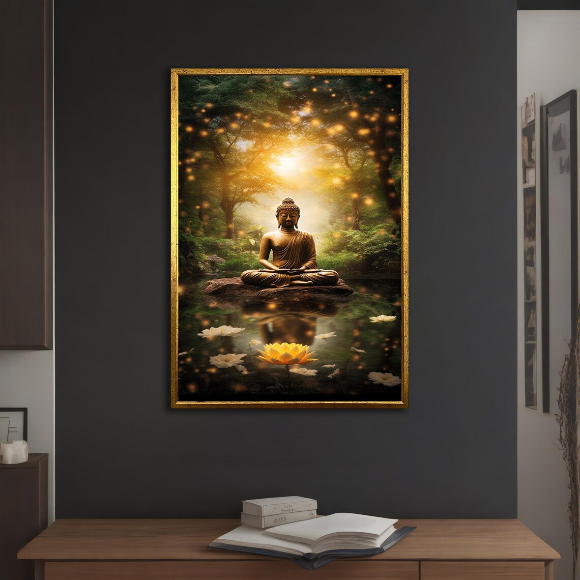 Buddha Meditation, Modern Home And Office Decor - Image 2