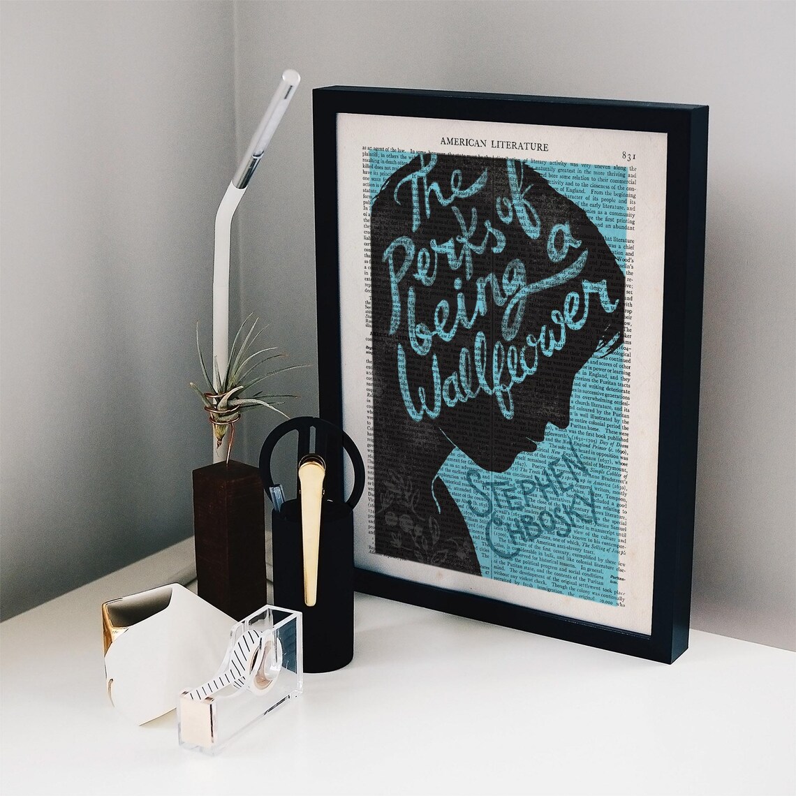 The Perks Of Being A Wallflower Silhouette Book Art Wall Poster Gift - Image 2