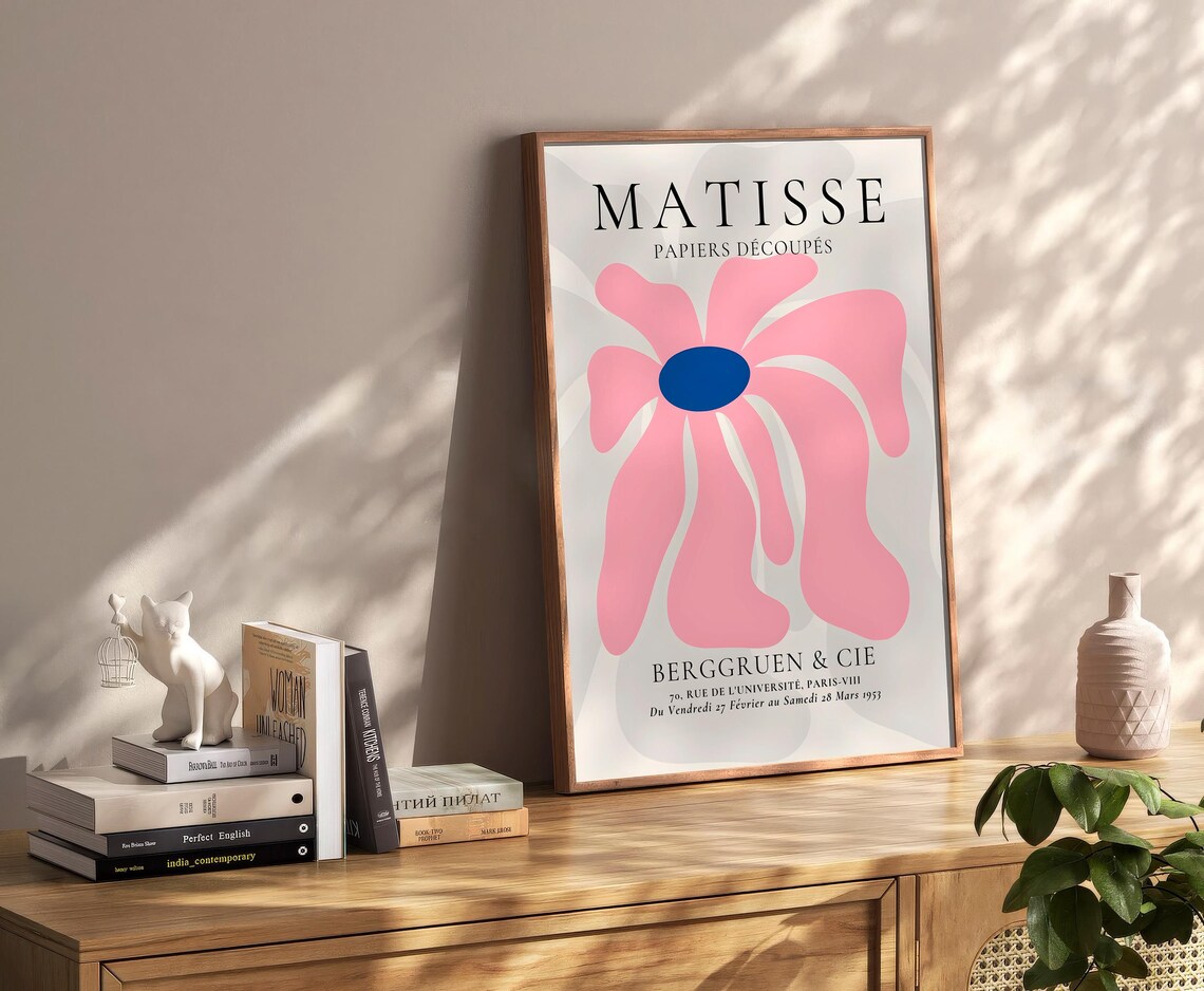 Henri Matisse Flower Boho Style Exhibition Poster Eclectic Prints Gallery Wall Art Retro Trendy Instant - Image 2