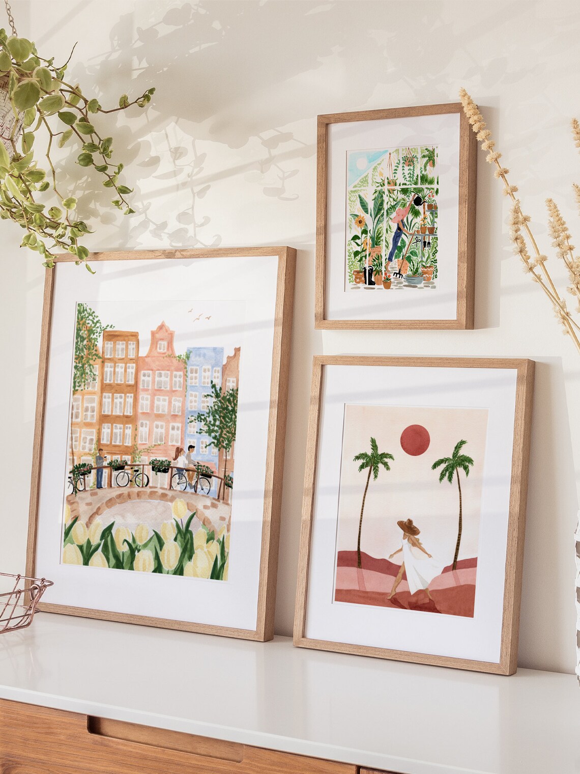 Botanical Garden Art Print, Floral Wall Art - Image 2