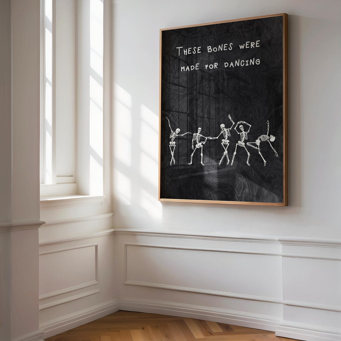 These Bones Were Made For Dancing Funny Skeleton Halloween Poster - Image 2
