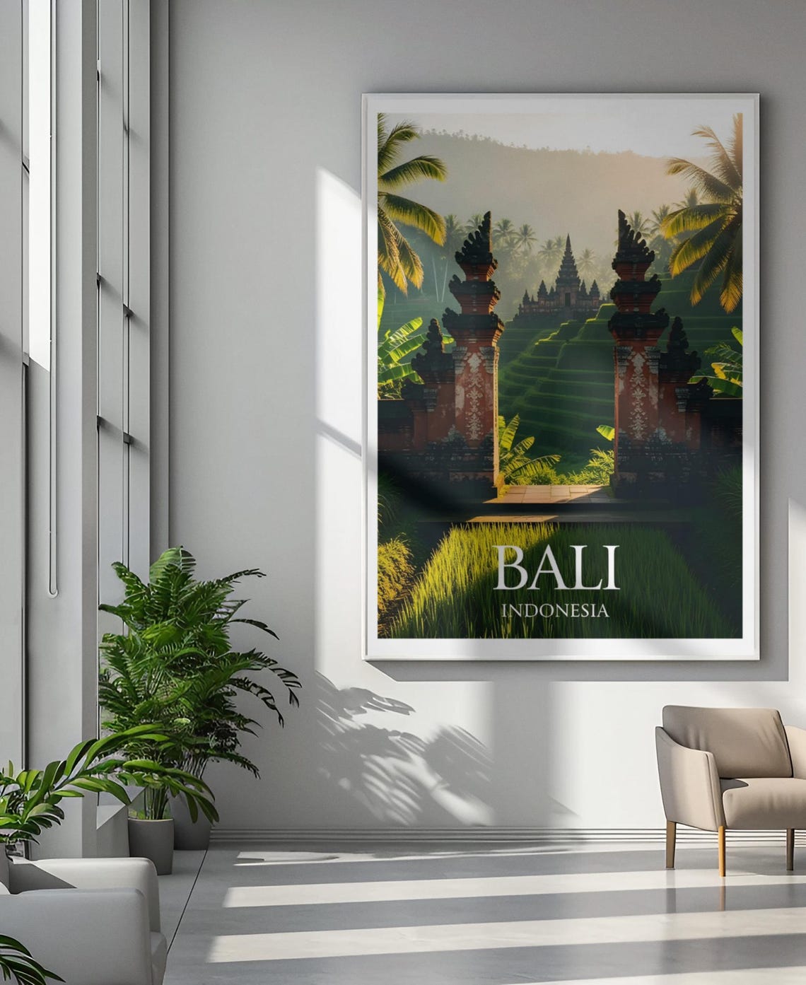 Bali Indonesia Travel Poster Bali Indonesia Wall Art Bali Indonesia Travel Print Bali Indonesia Home Decor Bali Indonesia Island Poster - Image 2