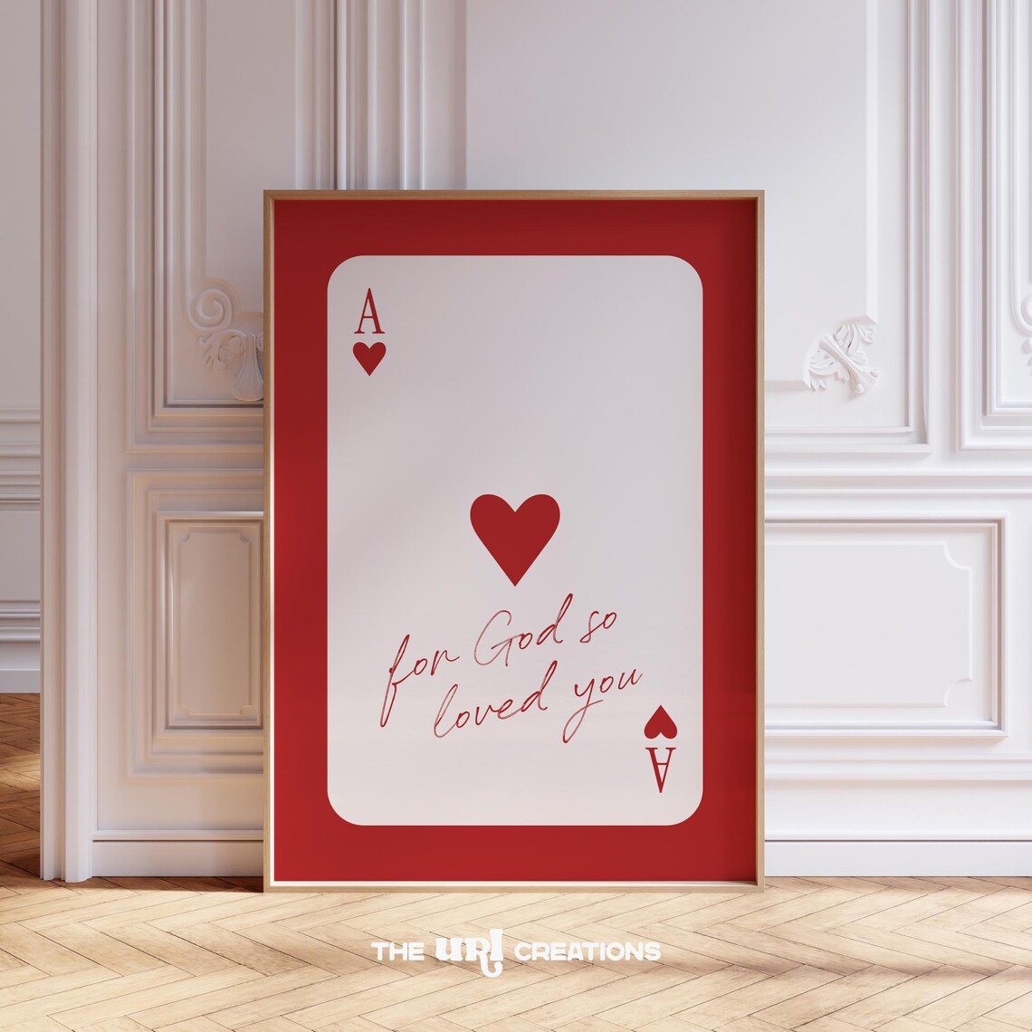 For God So Loved You Christian Love Quote Poster