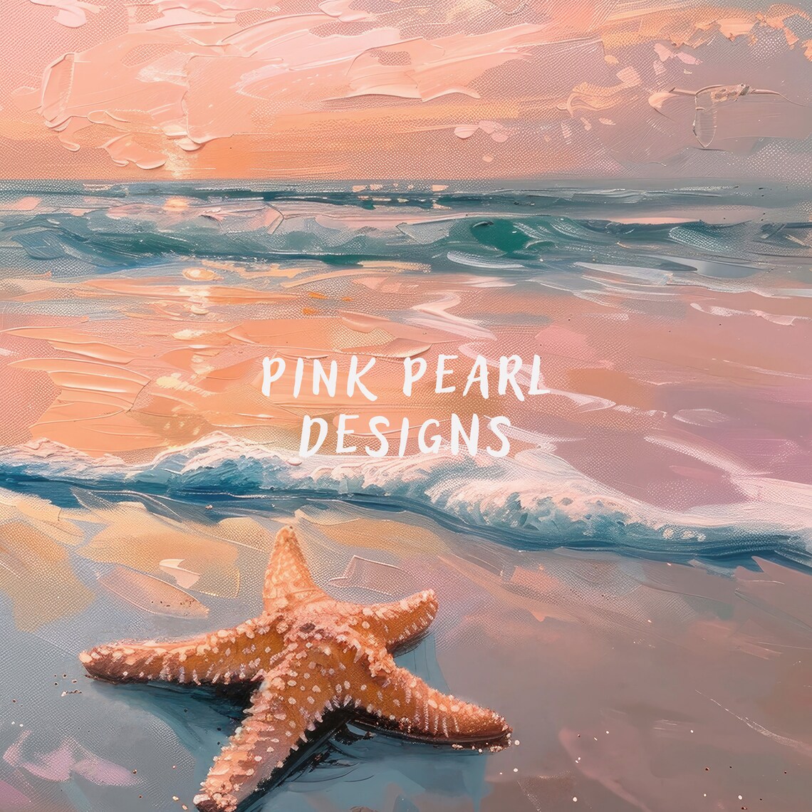 Starfish Coastal Art Print, Preppy Beachy Decor - Image 8