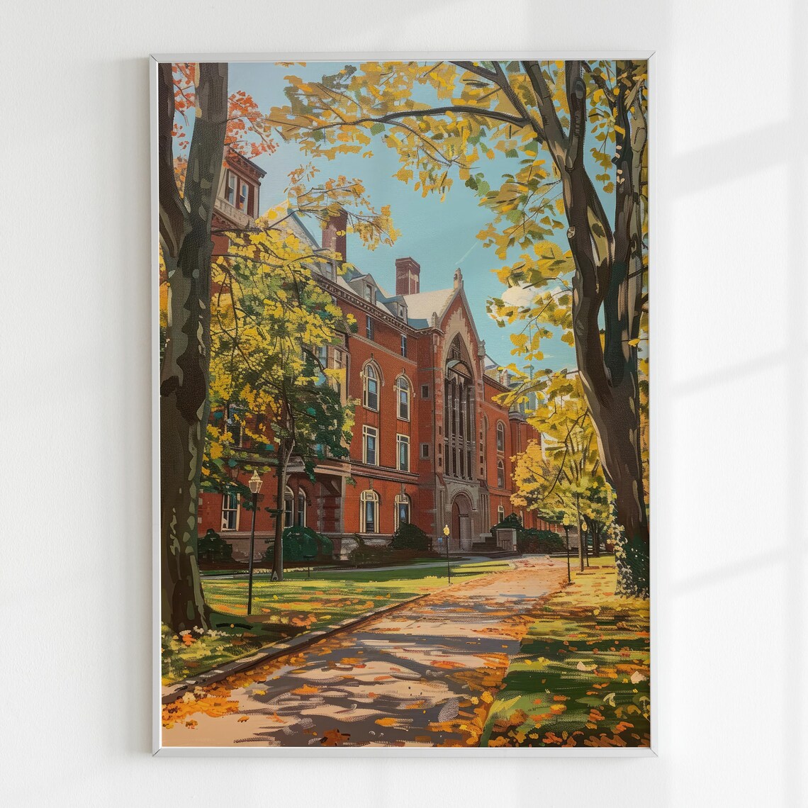 Harvard University Autumn Poster, Cozy Room Decor - Image 5