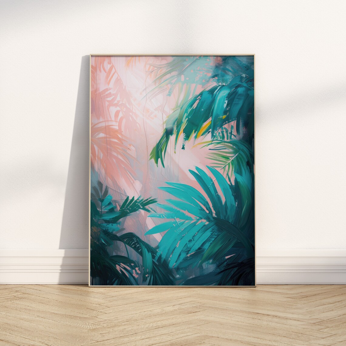 Preppy Palm Tree Trendy Botanical Art Print - Image 5