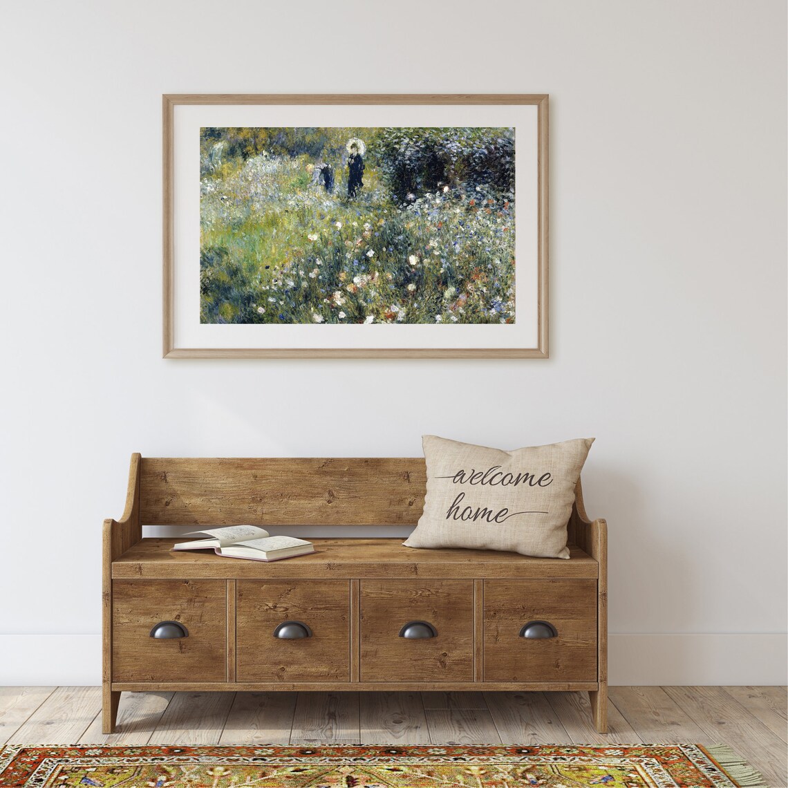 Vintage Garden Painting, French Country Landscape Art Print - Image 2
