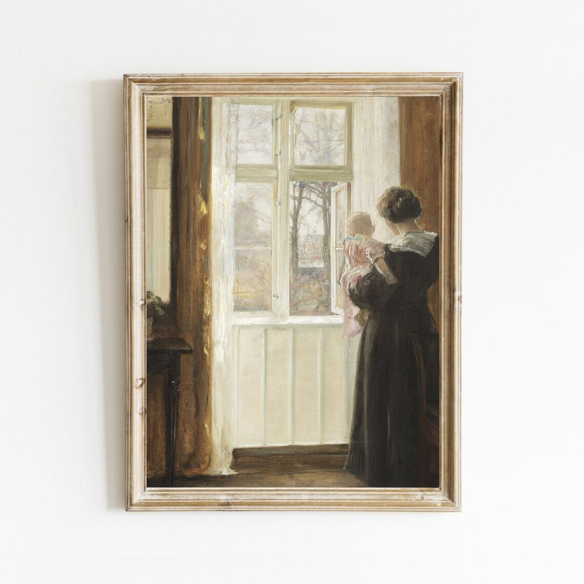 Mother and Child Vintage Nursery Wall Art Print