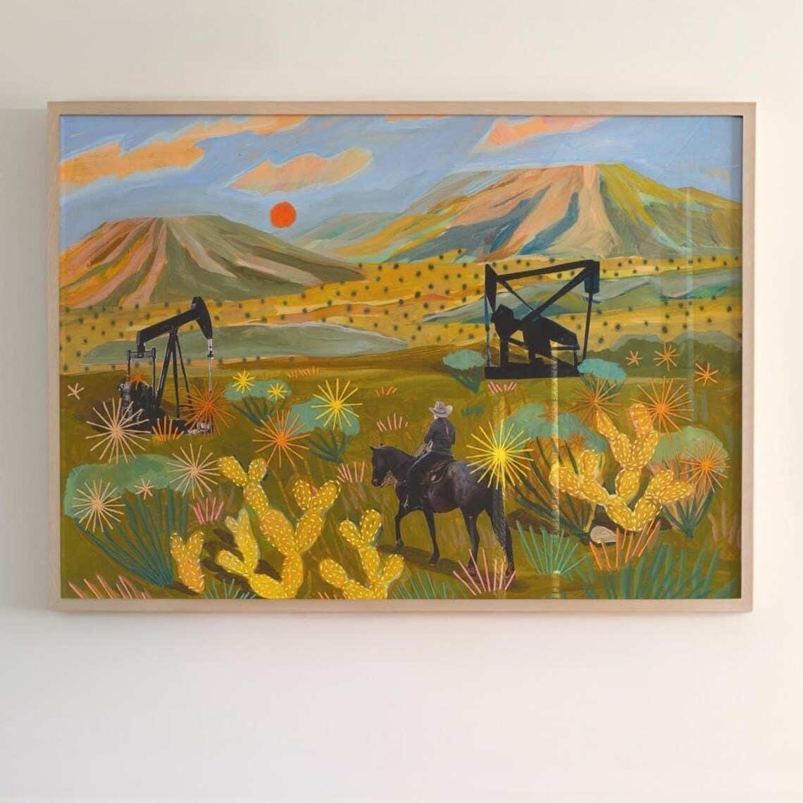 Texas Desert Vintage Travel Poster, Big Bend
