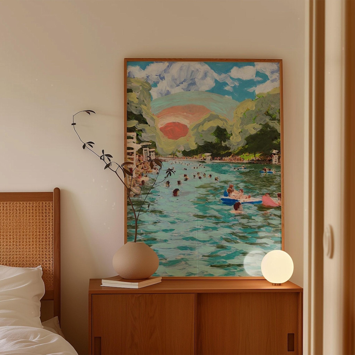 Barton Springs Austin Texas Travel Poster