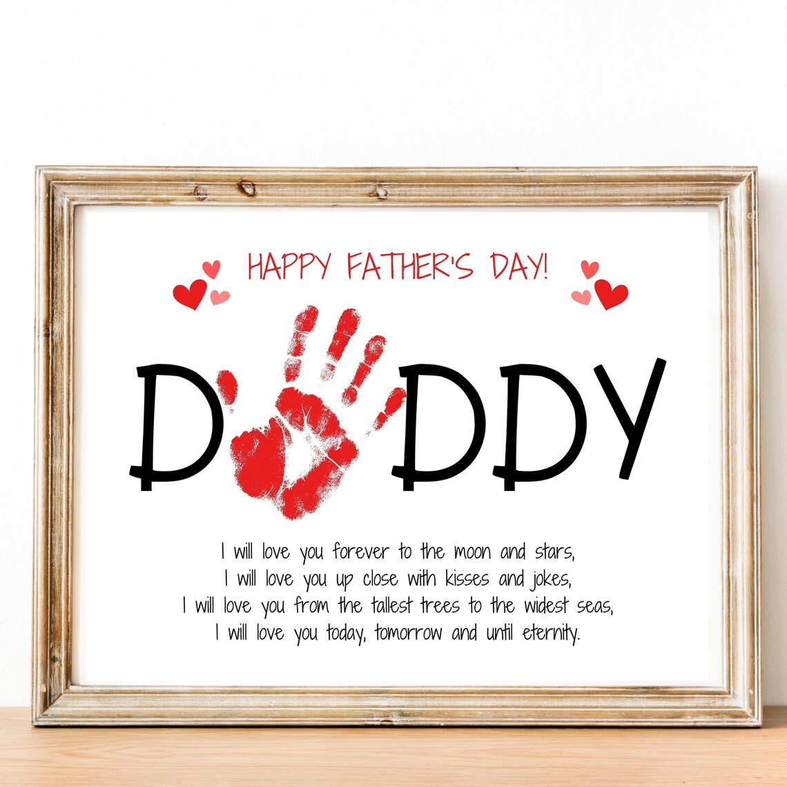 Father's Day Poem For Dad, Preschool Craft Activity