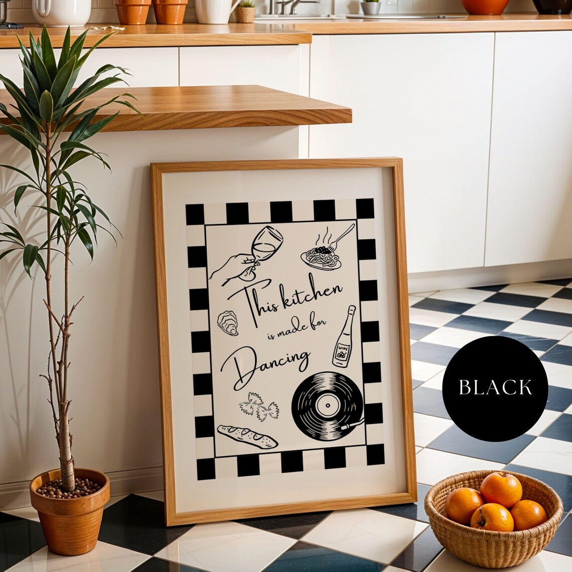 This Kitchen Is Made For Dancing, Vintage Poster - Image 3