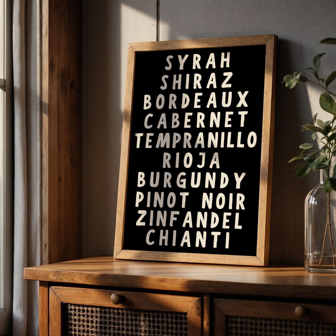 Wine List Instant Wine Bottle Cocktail Poster - Image 2