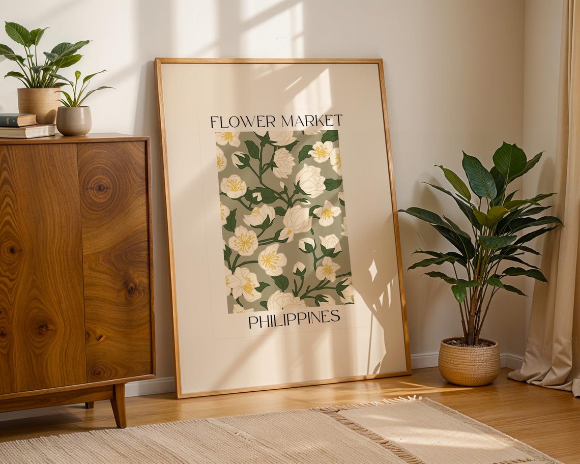 Philippines Flower Market Print, Matisse Style - Image 3