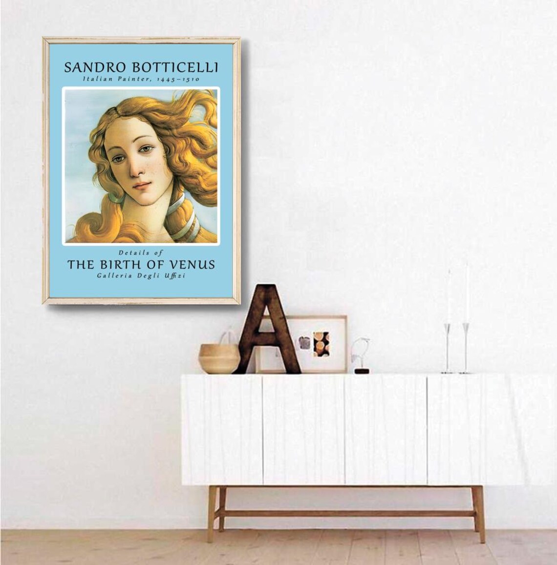 Sandro Botticelli Birth Of Venus Detail Uffizi Renaissance Poster - Image 2