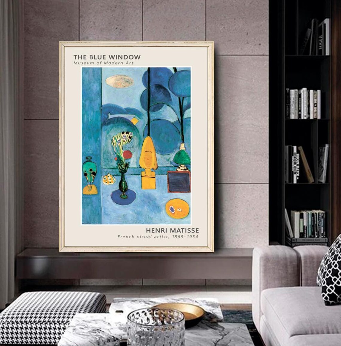 Henri Matisse The Blue Window Museum Of Modern Art Exhibit Poster - Image 2