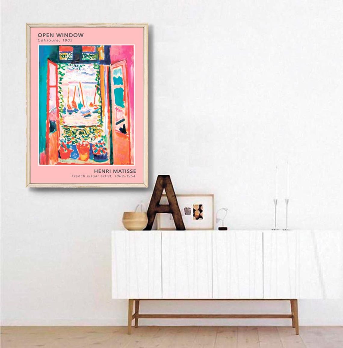 Henri Matisse Open Window Collioure 1905 Fauvist Color Poster - Image 3