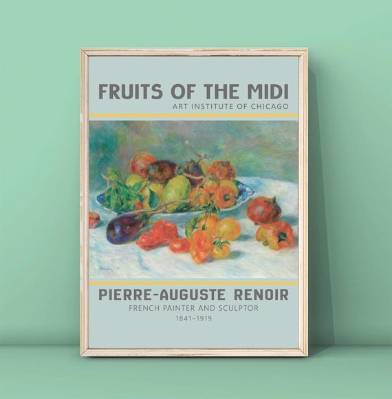 Pierre-Auguste Renoir Fruits of the Midi Still Life Art Poster