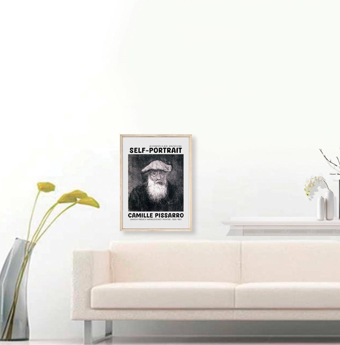 Camille Pissarro Self Portrait Print Pissarro Self Portrait Poster Pissarro Painting Self Portrait By Camille Pissarro - Image 3