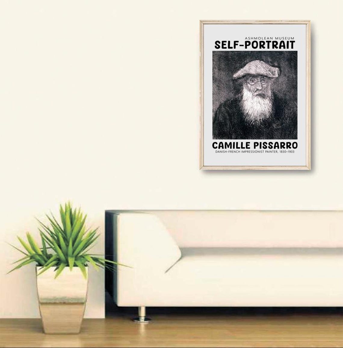 Camille Pissarro Self Portrait Print Pissarro Self Portrait Poster Pissarro Painting Self Portrait By Camille Pissarro - Image 2