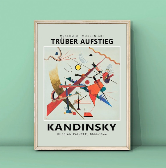 Wassily Kandinsky Truber Aufstieg Abstract Geometric Composition Poster
