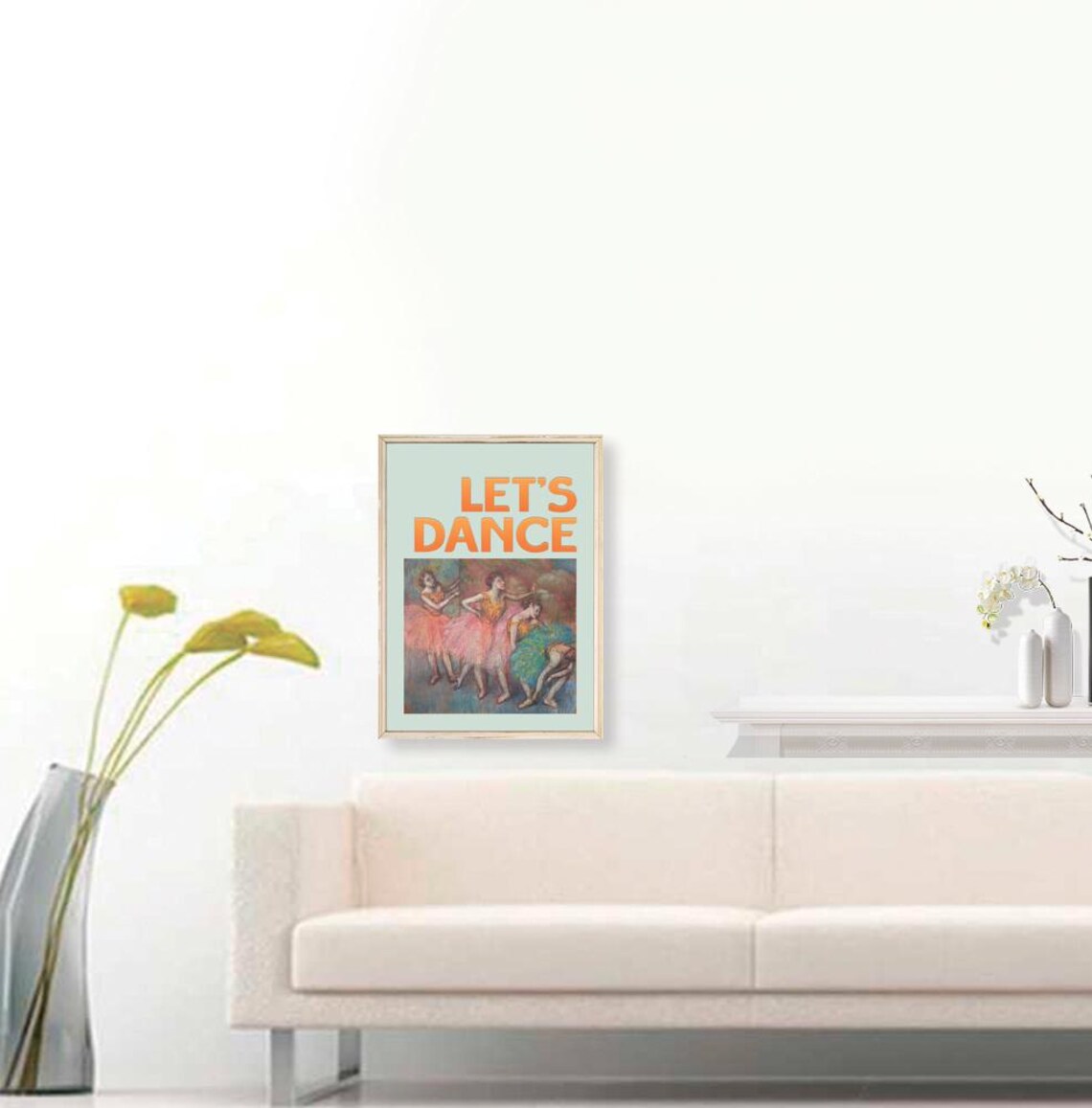Edgar Degas Quatre Danseuses Print Lets Dance Poster Dance Wall Art Quote Poster Typography Print Trendy Quote Dancer Gift - Image 3