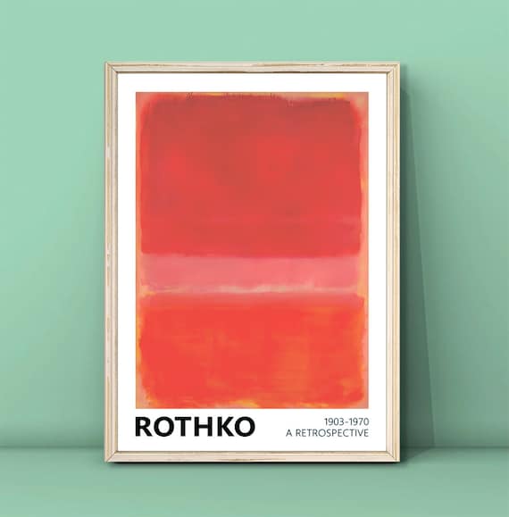 Mark Rothko Red Orange Minimalism Art Print