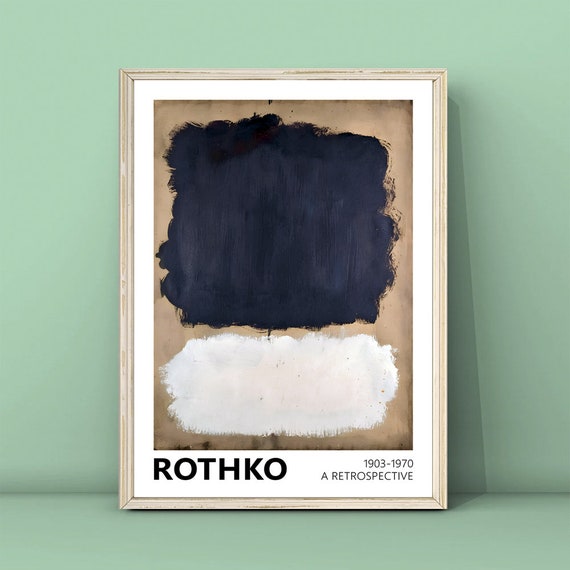 Mark Rothko Print Exhibition Poster Modern Wall Art Rothko Reproduction Prints Minimalism Prints Art Rothko Wall Art Download
