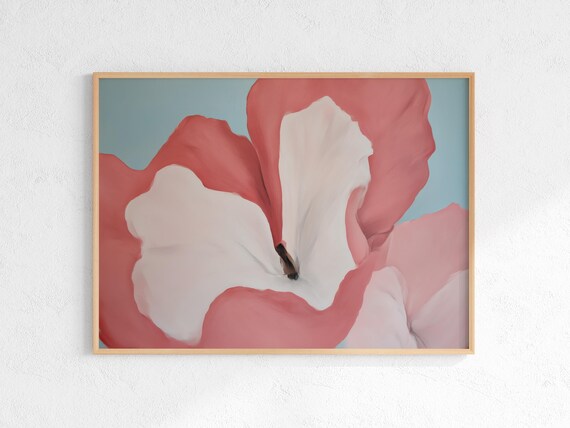 Georgia Okeeffe Painting Print Large Wall Art Abstract Botanical Poster
