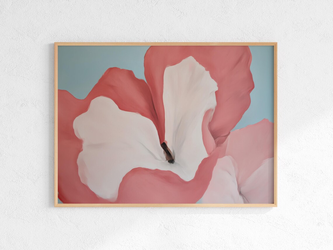 Georgia Okeeffe Painting Print Large Wall Art Abstract Botanical Poster
