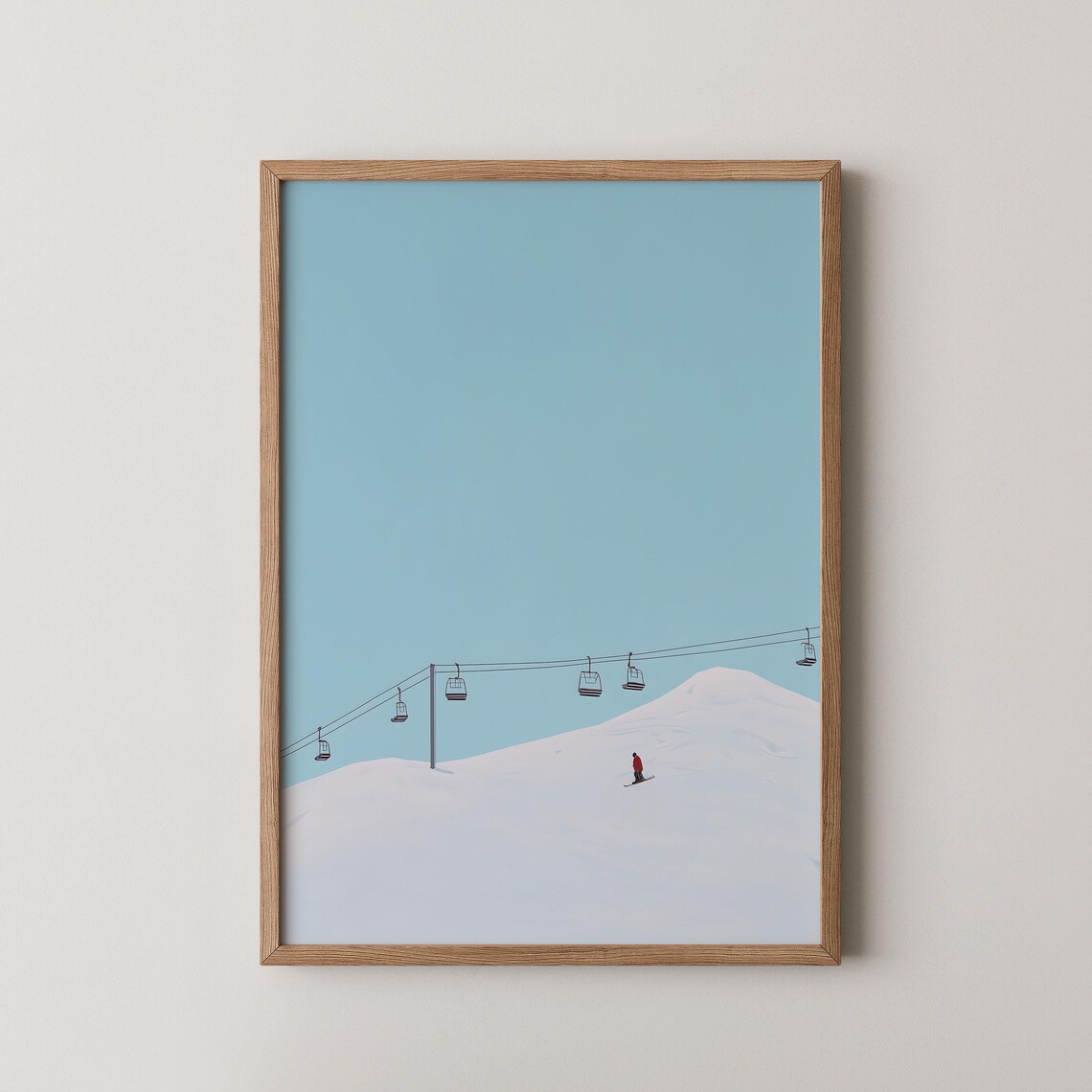 Aprs Ski Snowboarding Winter Decor Art Print