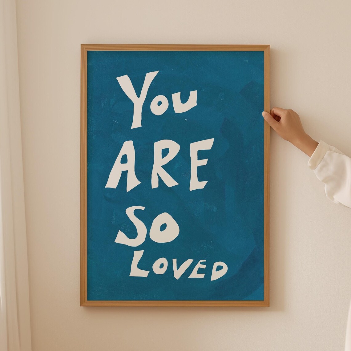 You Are So Loved Retro Mid-Century Typography Art Print