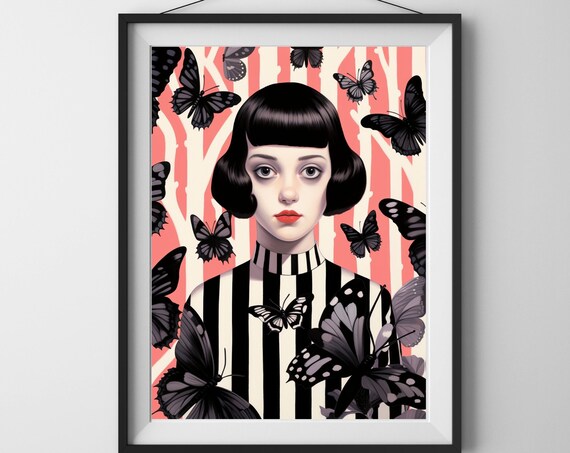 Wings And Things No15 Unique Canvas Art Print