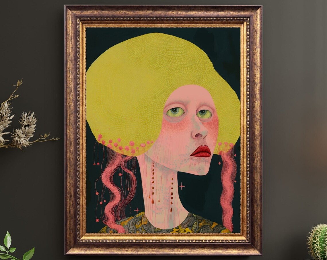 Bernadette And Her Sisters No5 Unique Canvas Art Print
