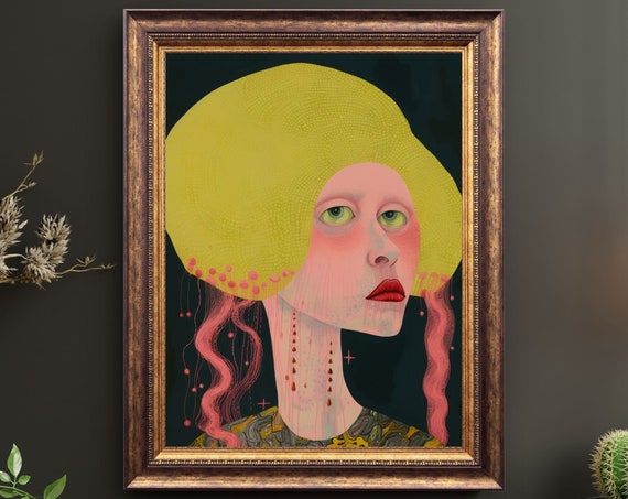 Bernadette And Her Sisters No5 Unique Canvas Art Print