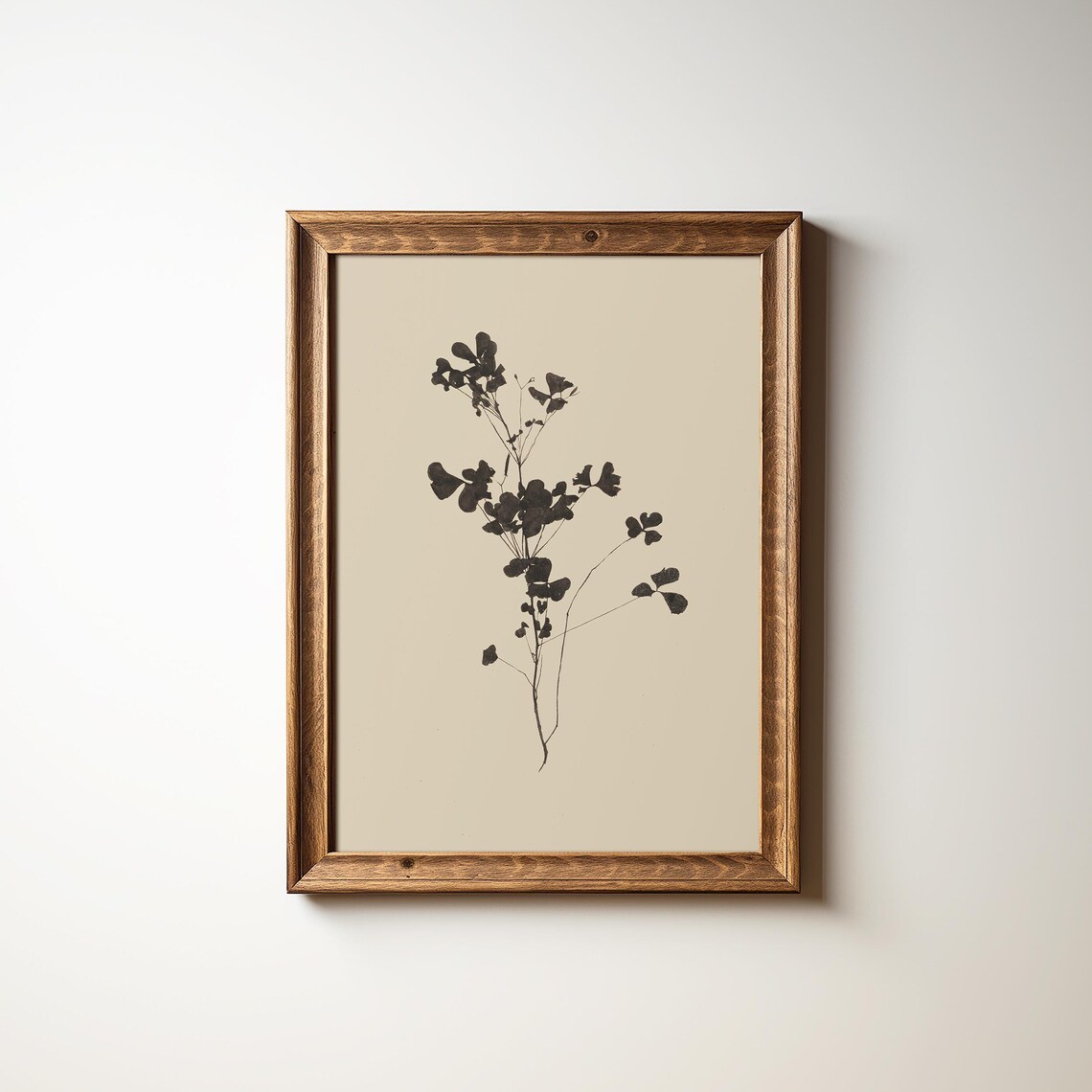 Minimalist Botanical Painting Art Print, Vintage Neutral - Image 2