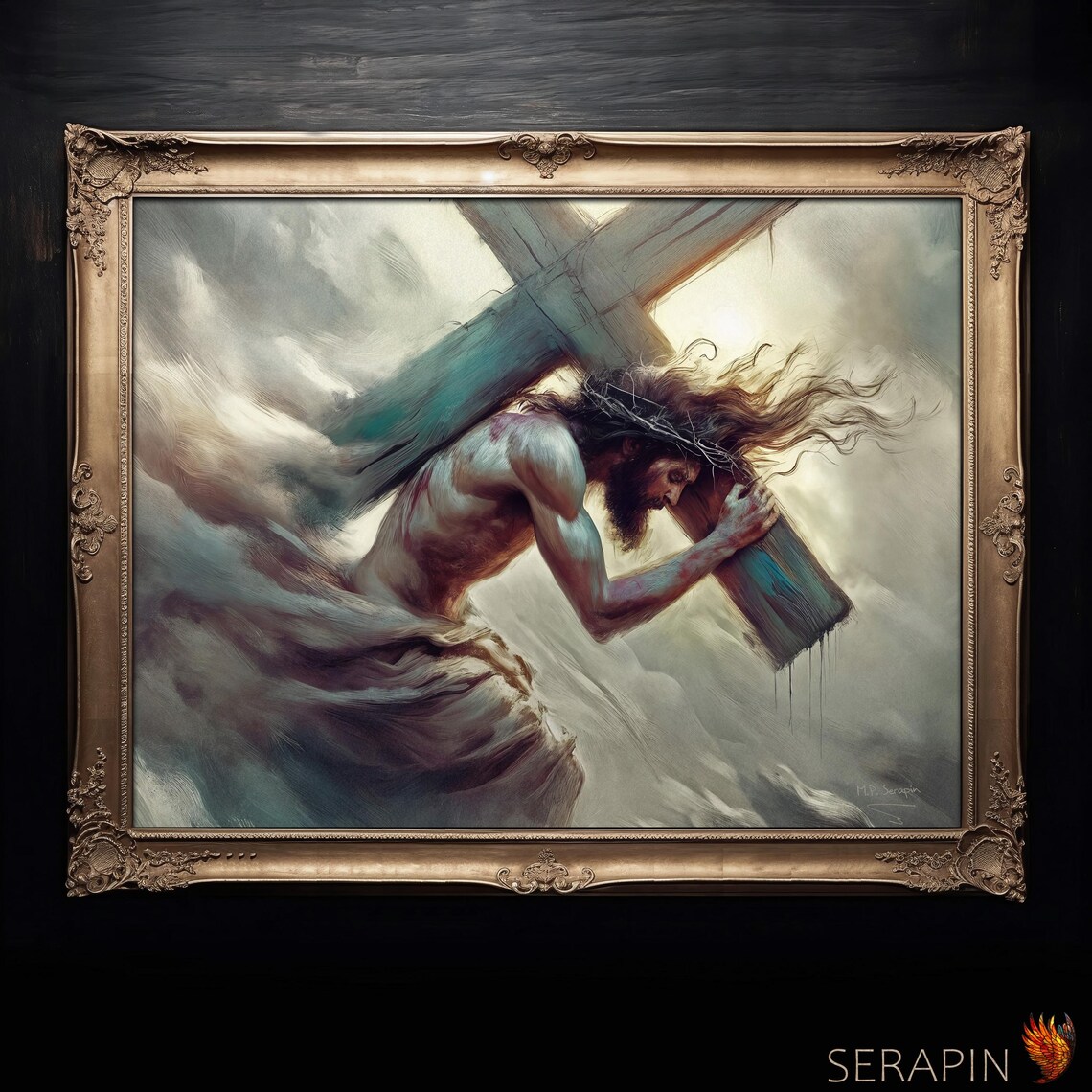 Carrying of the Cross Jesus Passion Art Print