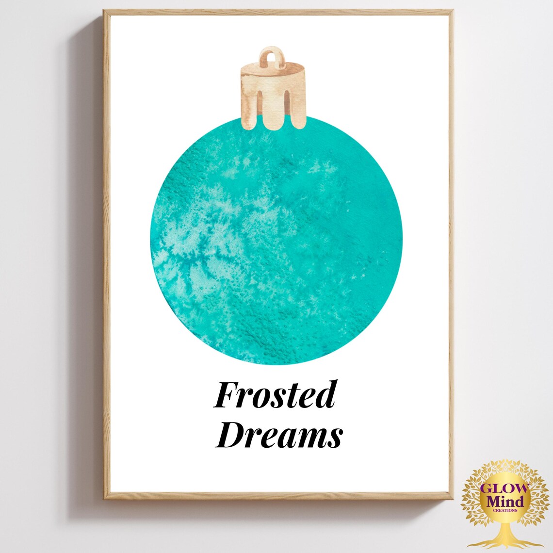 Frosted Dreams Christmas Ornament, Minimalist Holiday Decor - Image 2