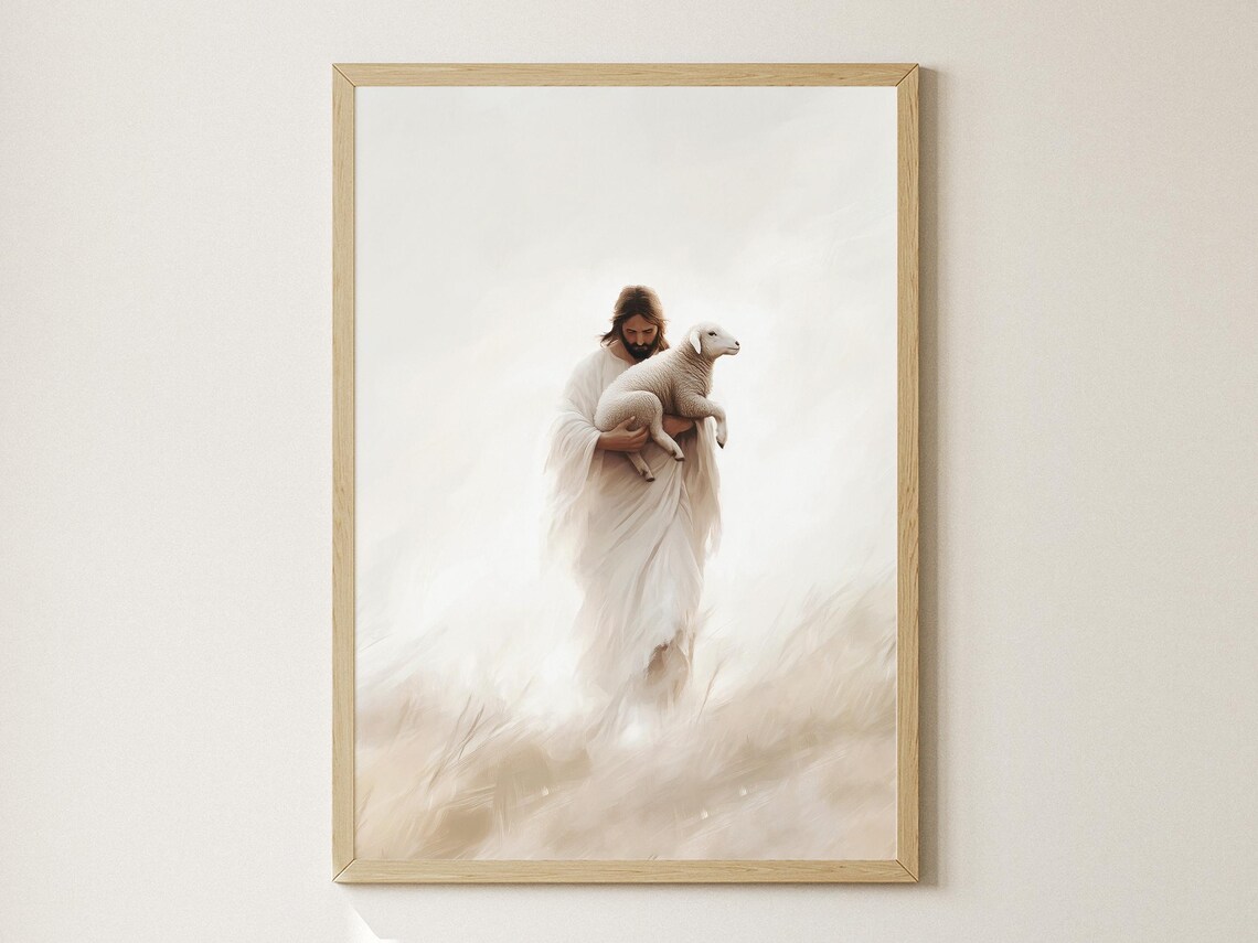 Second Chance Lost Sheep Christian Art Print
